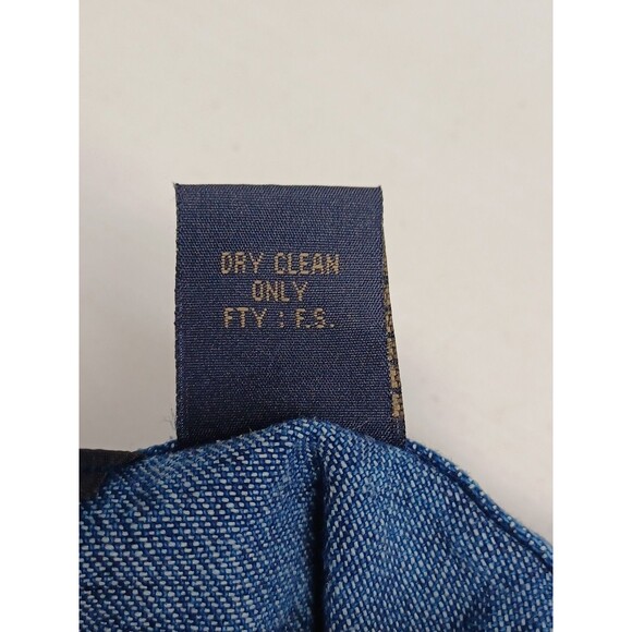 Life Style Womens Long Sleeve Floral Embroidered Denim Jean Jacket Blue Sz 1X - Picture 9 of 9